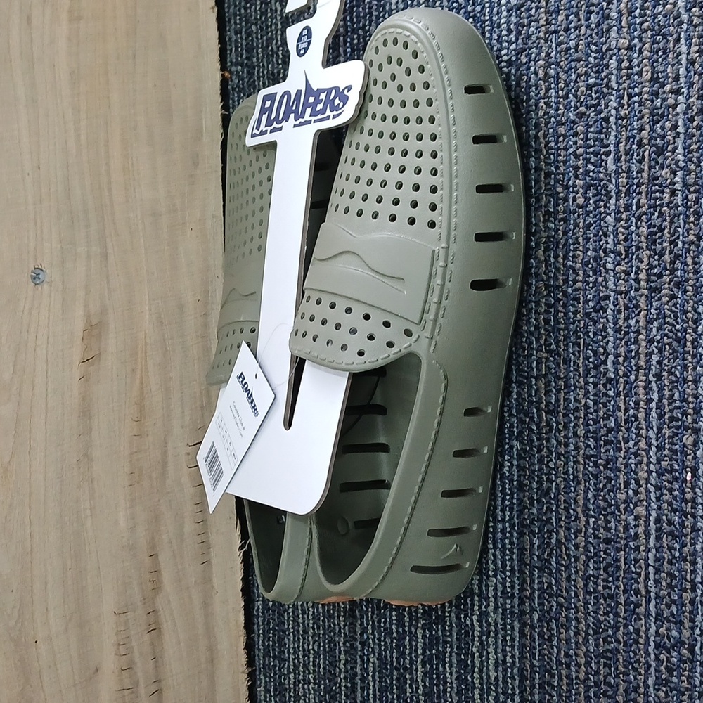 New FLOAFERS Country Club 4 GREEN Loafers Sz 11D - Picture 2 of 6